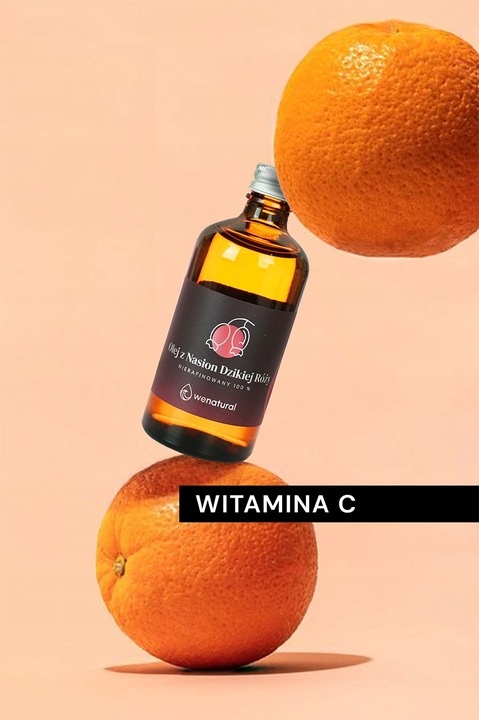 Olej z Dzikiej Róży 100ml Wenatural - na trądzik przebarwienia