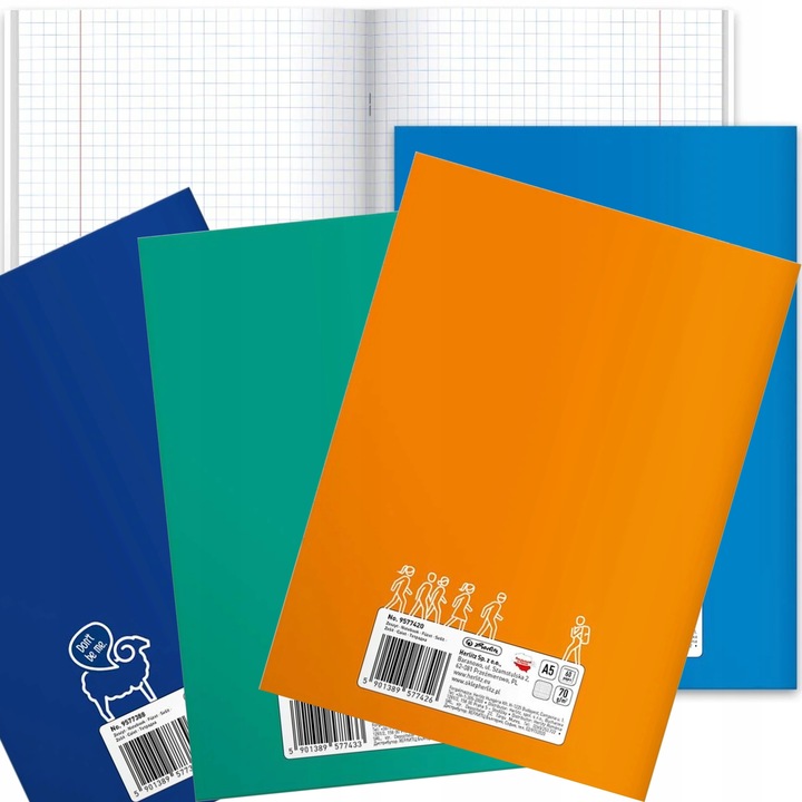 ZESTAW 10 ZESZYTÓW TEMATYCZNYCH PRZEDMIOTOWYCH ZE ŚCIĄGĄ 60k A5 HERLITZ