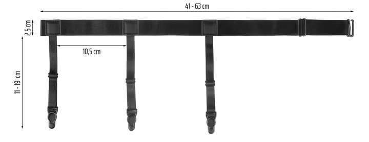 ORYGINALNE SZELKI DO KOSZULI SZELKI MESKIE DO UTRZYMANIA KOSZULI PREMIUM