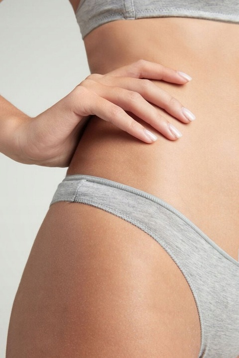 5x GŁADKIE STRINGI BEZSZWOWE BAWEŁNIANE MAJTKI M/L