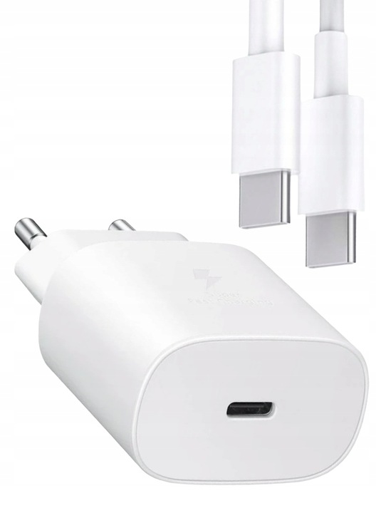 SZYBKA ŁADOWARKA SIECIOWA KOSTKA 25W + KABEL USB-C 1M