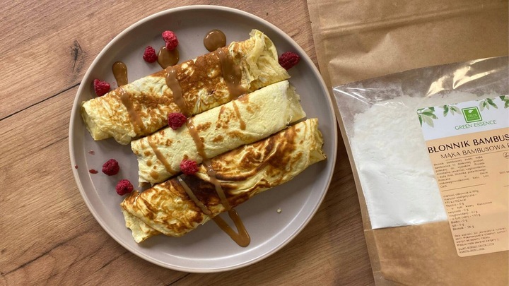 MĄKA BAMBUSOWA BŁONNIK BAMBUSOWY keto 500g naturalny low do wypieków bf 100