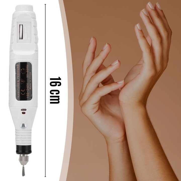 FREZARKA DO PAZNOKCI MANICURE PEDICURE DO USUWANIA HYBRYD ŻELU + FREZY
