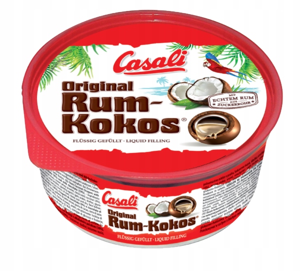 Casali Original Rum Kokos Draże Czekoladowe Kokosowe Czekolada Mleczna