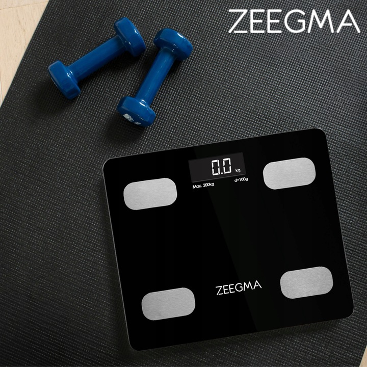 WAGA ŁAZIENKOWA ANALITYCZNA SMART ANALIZA 200kg IOS LCD ANDROID