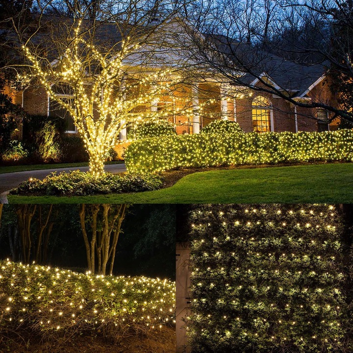 LAMPKI DRUCIKI 200 LED ŚWIATEŁKA CHOINKOWE 20M USB NA PILOTA BIAŁY CIEPŁY