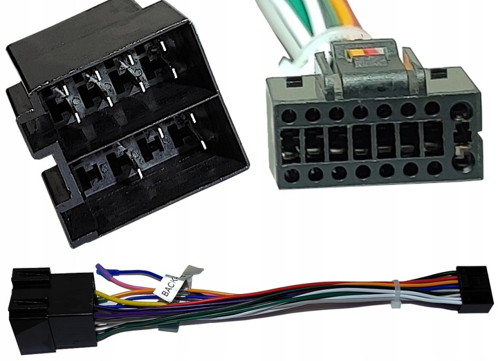 Wtyczka wiązka kabli redukcja przejściówka radia ANDROID 16 PIN na