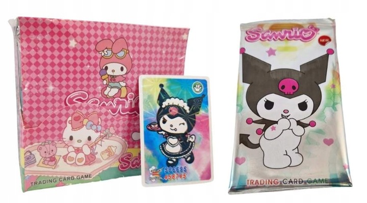 KARTY KUROMI BOOSTER BOX 288 KART 36 SASZETEK MEGA ZESTAW SANRIO