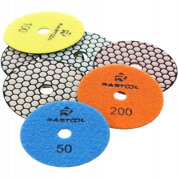 TARCZA DIAMENTOWA POLERSKA 100MM DO SZLIFOWANIA GRESU PŁYTEK NA RZEP G50