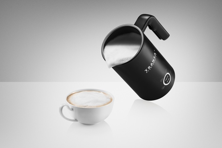 Spieniacz do mleka z PODGRZEWACZEM MilkyBlack 4 TRYBY SPIENIANIA MLEKA