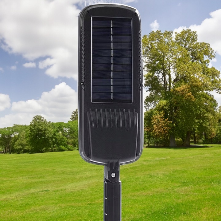 LAMPA SOLARNA LED 600W Z CZUJNIKIEM RUCHU I ZMIERZCHU ZEWNĘTRZNA +