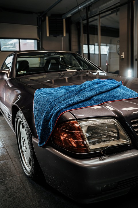 FLUFFY RĘCZNIK Z MIKROFIBRY DO OSUSZANIA AUTA 60 x 90 CM DUŻY GRUBY 450 GSM