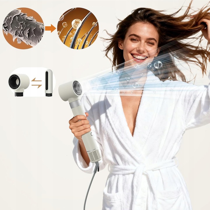 MOCNA SUSZARKA LOKÓWKA DO WŁOSÓW 6W1 3 PRĘDKOŚC Z JONIZACJA 1400W