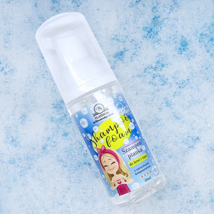 Pianka myjąca do brwi i rzęs PLATINUM 50 ml