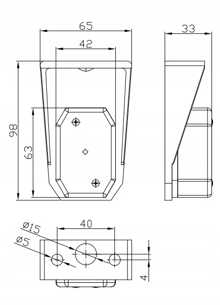 Lampa lampka obrysowa przednia przyczepki biała LED diodowa odblask Fristom
