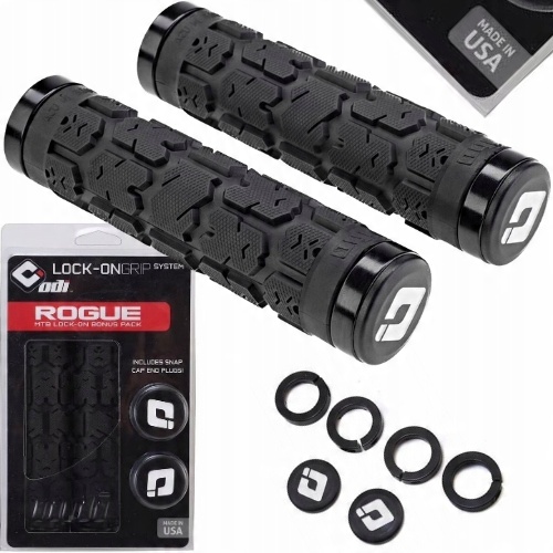 Gripy ODI ROGUE Lock-On czarne 130mm chwyty MTB ENDURO