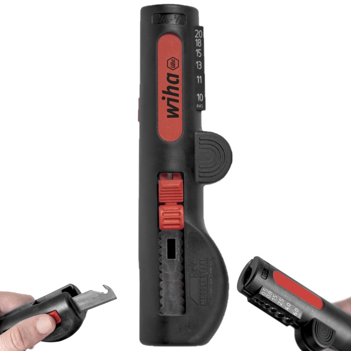 WIHA 44242 ŚCIĄGACZ NARZĘDZIE WIELOFUNKCYJNE NÓŻ DO ŚCIĄGANIA IZOLACJI