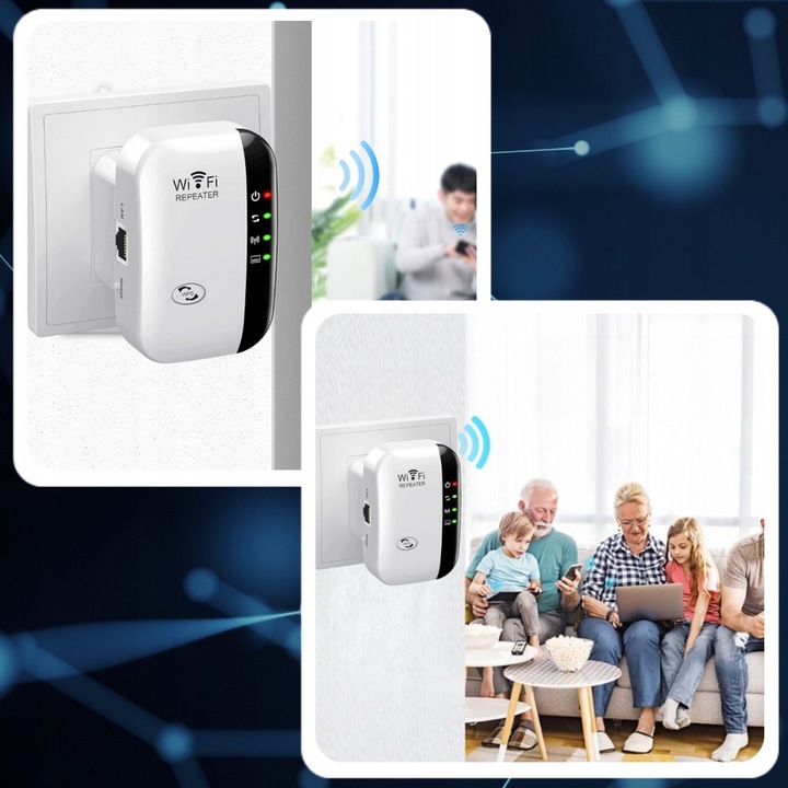 Wzmacniacz Sygnału Zasięgu Sieci Wifi 5G Repeater Zewnętrzny Extender Mocny