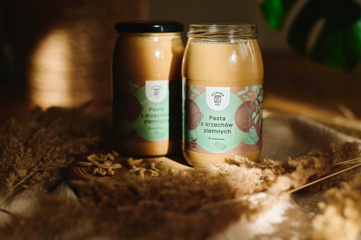 MASŁO ORZECHOWE 900g pasta z orzechów ziemnych SMOOTH krem - SPIŻARENKA