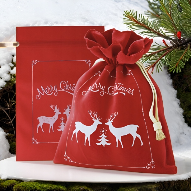 Torba worek torebka prezenty prezent prezentowy świąteczny Święta 30X45 4pc