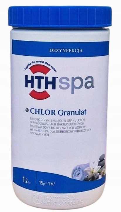 HTH Spa CHLOR GRANULAT do WANNY Spa JACUZZI 1,2 kg
