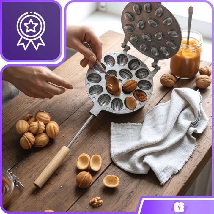 OPIEKACZ DO ORZESZKÓW CIASTEK NA ŚWIĘTA FORMA 16SZT PATELNIA