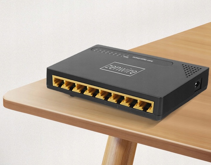 Switch Rozdzielacz LAN 8 Portów Gigabit Ethernet RJ45 1000 MB do Internetu