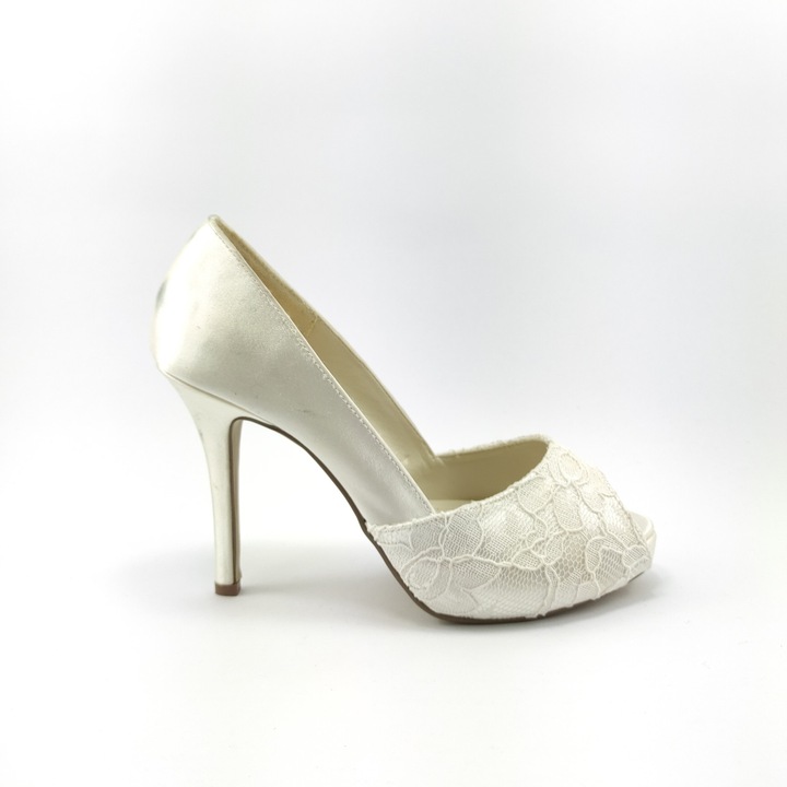 CZÓŁENKA ŚLUBNE BIAŁE 36