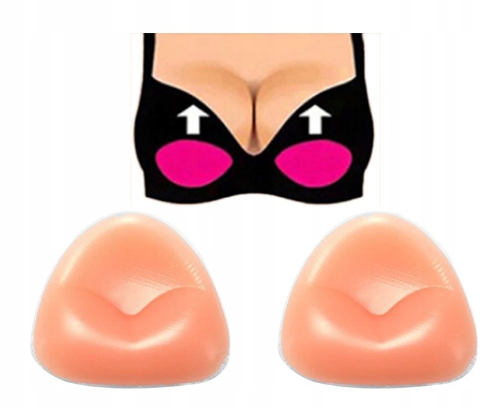 WKŁADKI DO BIKINI STANIKA PUSH UP SILIKON WYMIENNE MODELUJĄCE POWIĘKSZAJĄCE