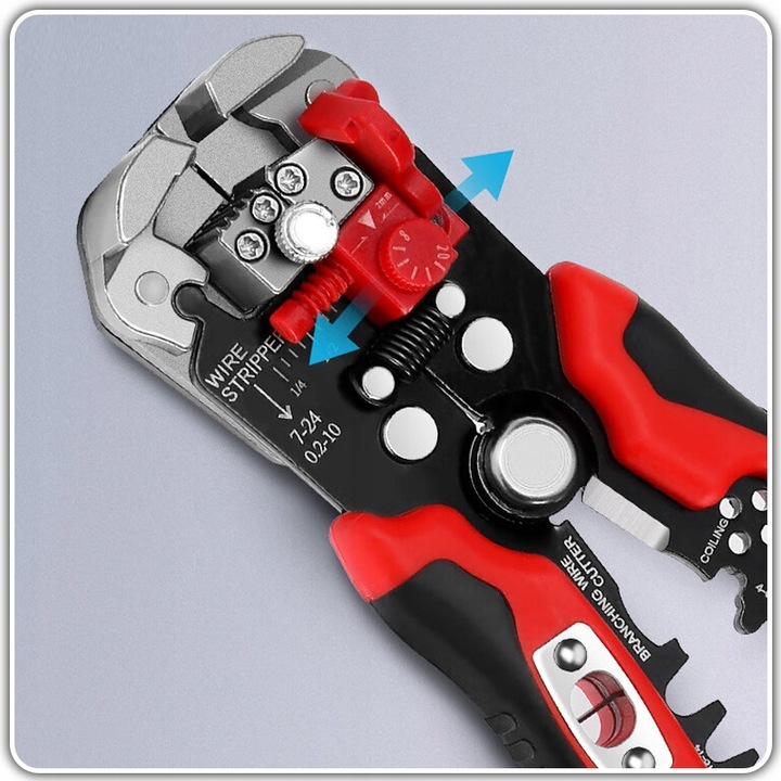 ŚCIĄGACZ IZOLACJI SZCZYPCE ZACISKARKA KABLI PRZEWODÓW AUTOMAT 0,2 -