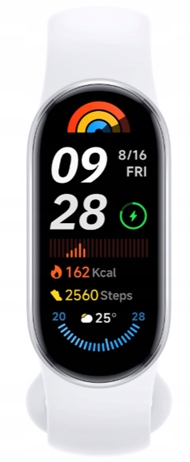 SMARTBAND XIAOMI MI BAND 9 1,62'' AMOLED BLUETOOTH GLACIER SILVER SREBRNY