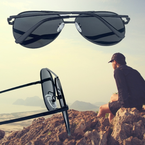 Okulary Przeciwsłoneczne Męskie Polaryzacja Aviator Polar Eagle UV400