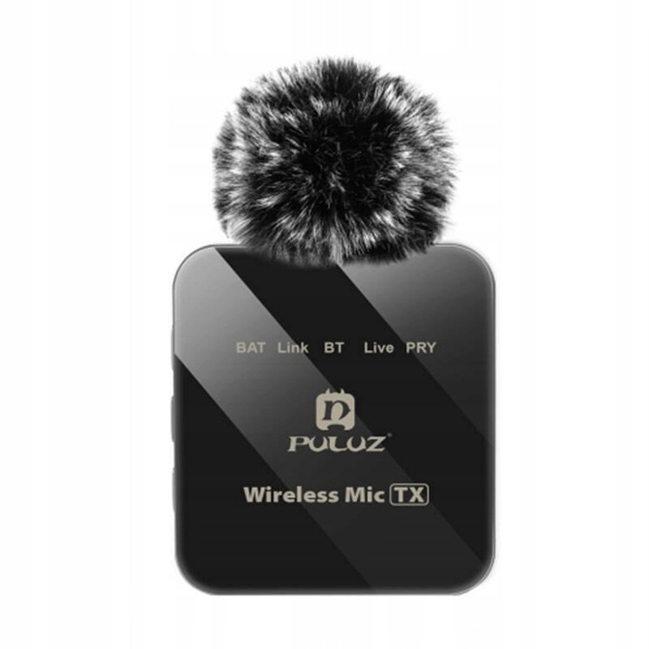 PULUZ MIKROFON BEZPRZEWODOWY Z KLIPSEM PU647B LIGHTNING 360° ENC 10M 2.4GHZ