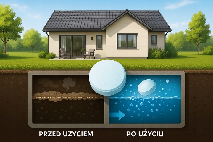 TABLETKI BAKTERIE DO SZAMBA I OCZYSZCZALNI MOCNY SKUTECZNY NAWET ZIMĄ