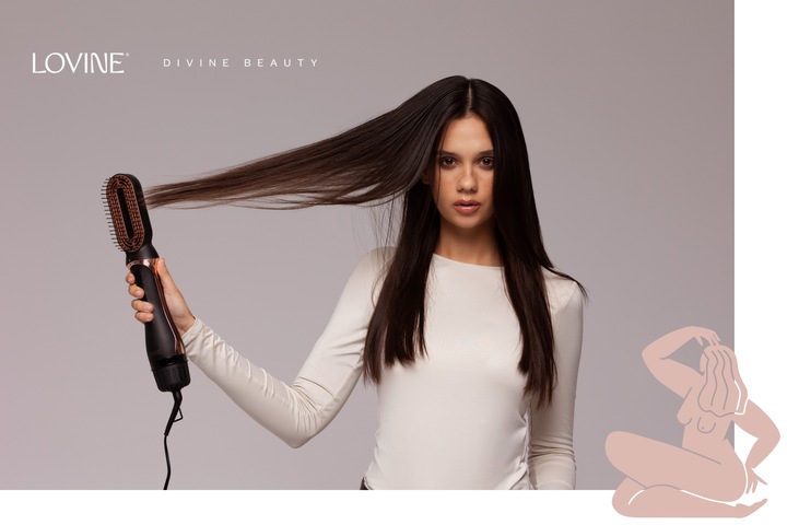 Szczotko suszarka do włosów prostownica lokówka LOVINE LOVHD5000 1200W