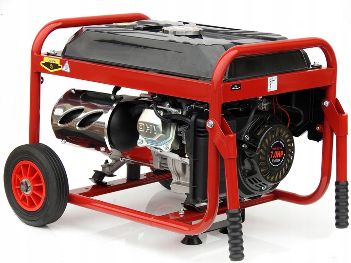 PROFESJONALNY AGREGAT PRĄDOTWÓRCZY 5,2kW prądu AVR+ MIEDZIANY STOJAN