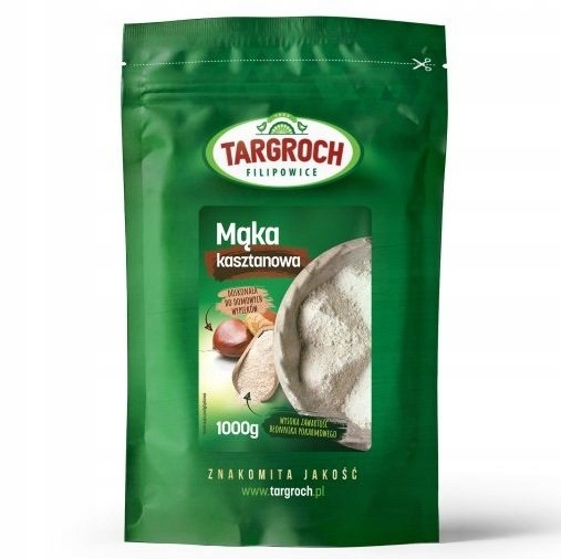 MĄKA KASZTANOWA z Kasztanów Jadalnych 1kg 1000g NATURALNA
