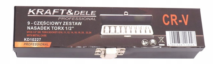 KLUCZE NADADOWE NASADKI TORX E4-E24 9SZT TORXY