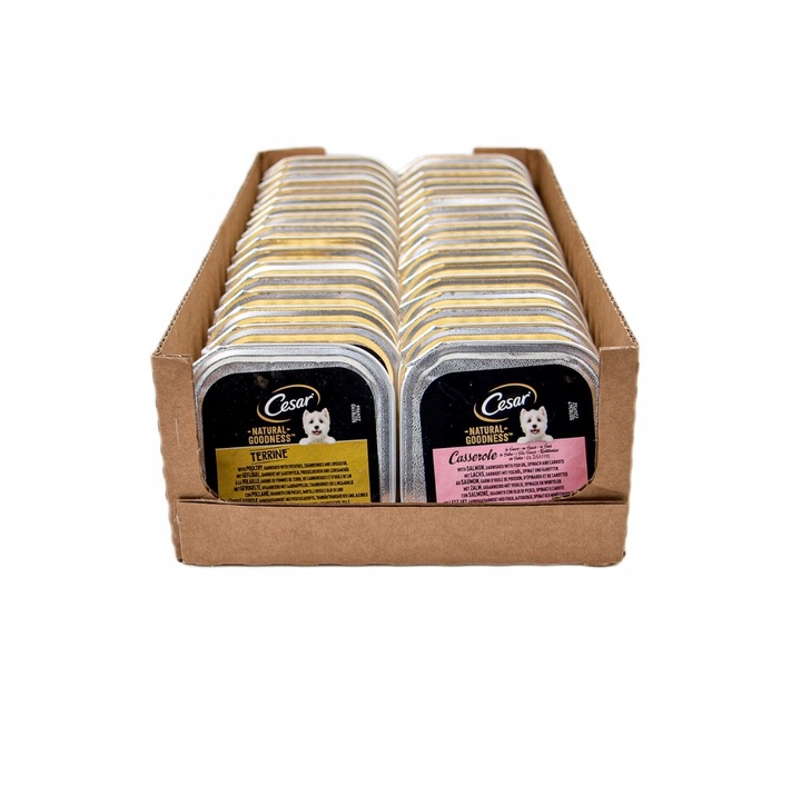 Karma Mokra dla Psa Cesar Natural Goodness mix smaków 34 szt x 100g