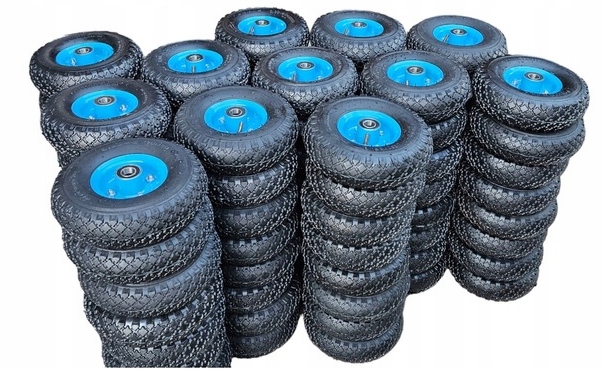 KÓŁKO DO WÓZKA TACZEK 3.0-4.0 260x85mm KOŁA KOŁO POMPOWANE 2PR MOCNE