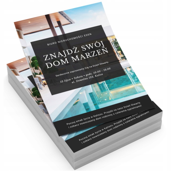 ULOTKI A5 DWUSTRONNE 150g FULL KOLOR 100sztuk TWÓJ WZÓR