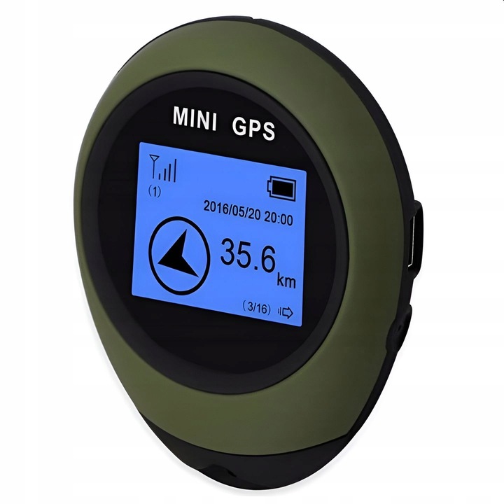MINI LOKALIZATOR GPS PG03 NAWIGACJA DO LASU GRZYBY TURYSTYCZNY