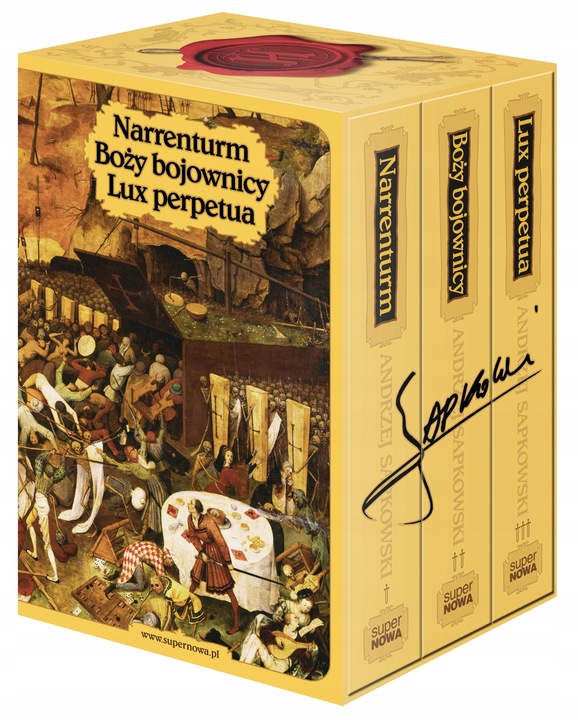 TRYLOGIA HUSYCKA ANDRZEJ SAPKOWSKI pakiet kolekcjonerski w twardej oprawie