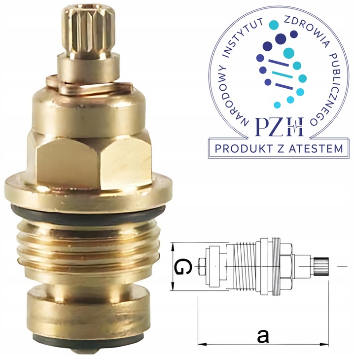 GŁOWICA DO BATERII 1/2 + POKRĘTŁA 2 KPL | uniwersalna suwakowa 15