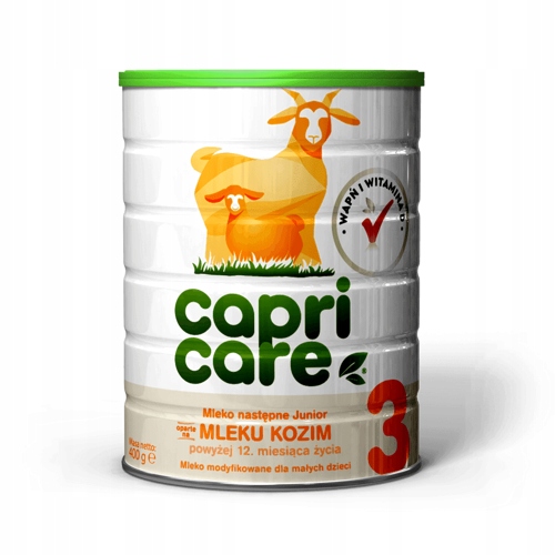 Capricare 3 Mleko Następne Junior Oparte na Mleku Kozim, 400 g