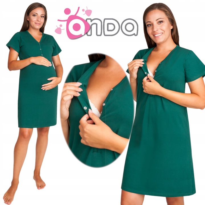 Koszula ABIGAIL nocna ciążowa do karmienia piersią S/M