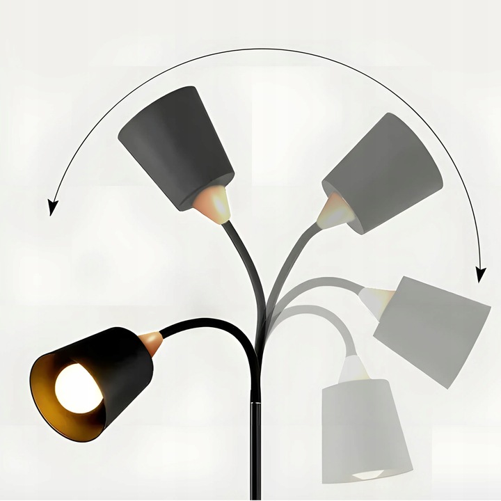 LAMPA STOJĄCA PODŁOGOWA 4xE27 REGULOWANA ELEGANCKA PODŁOGOWA 190cm