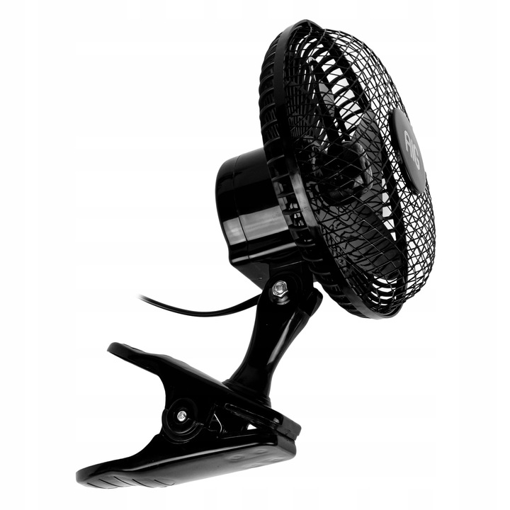 WENTYLATOR WIATRAK BIUROWY STOŁOWY CICHY 15W BIURKOWY 2w1 PODSTAWA + KLIPS