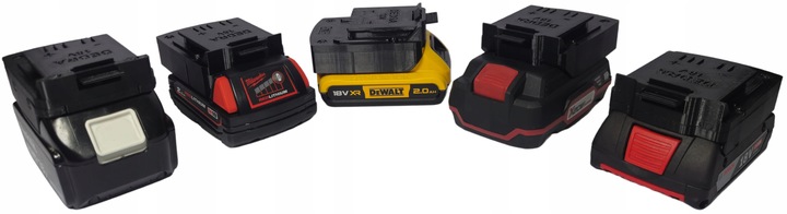 Adapter, przejściówka z baterii Makita 18V na narzędzia DEDRA SAS+ALL