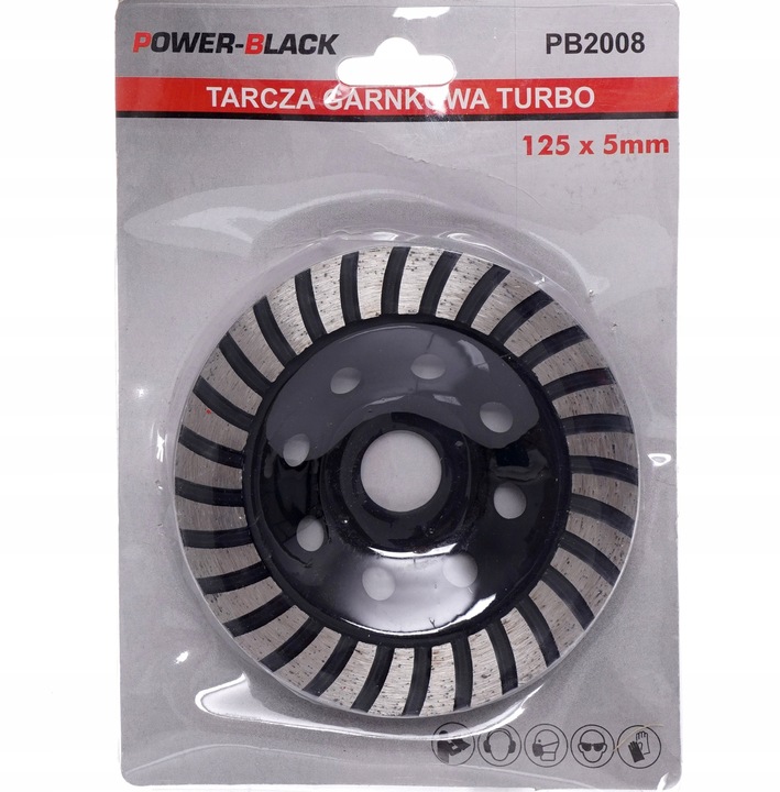 TARCZE DO SZLIFOWANIA BETONU GARNKOWA SEGMENTOWA TURBO 125MM 2 x